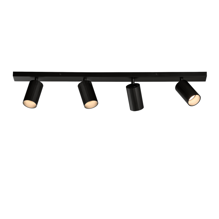 ACB Modrian Plafón Negro GU10 4x8W Orientable P3951480N