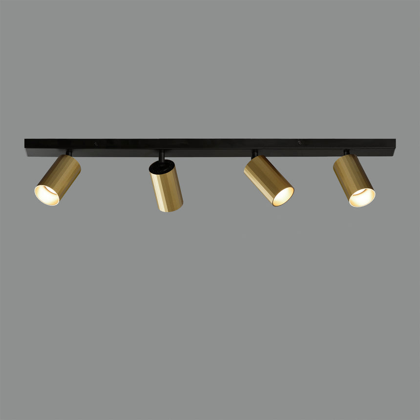 ACB Modrian Ceiling Light 3951/R4 Technical Gold/Black, LED GU10 4x8W, Adjustable P3951480O