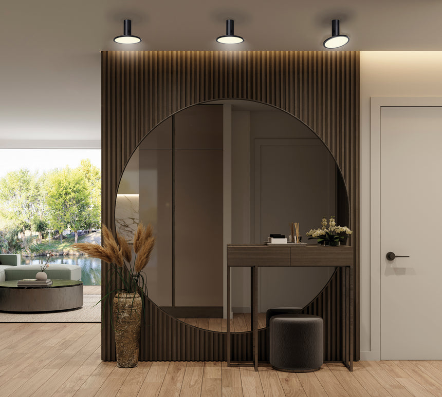 ACB Morgan Plafón Negro LED 18W 3000K P384610N