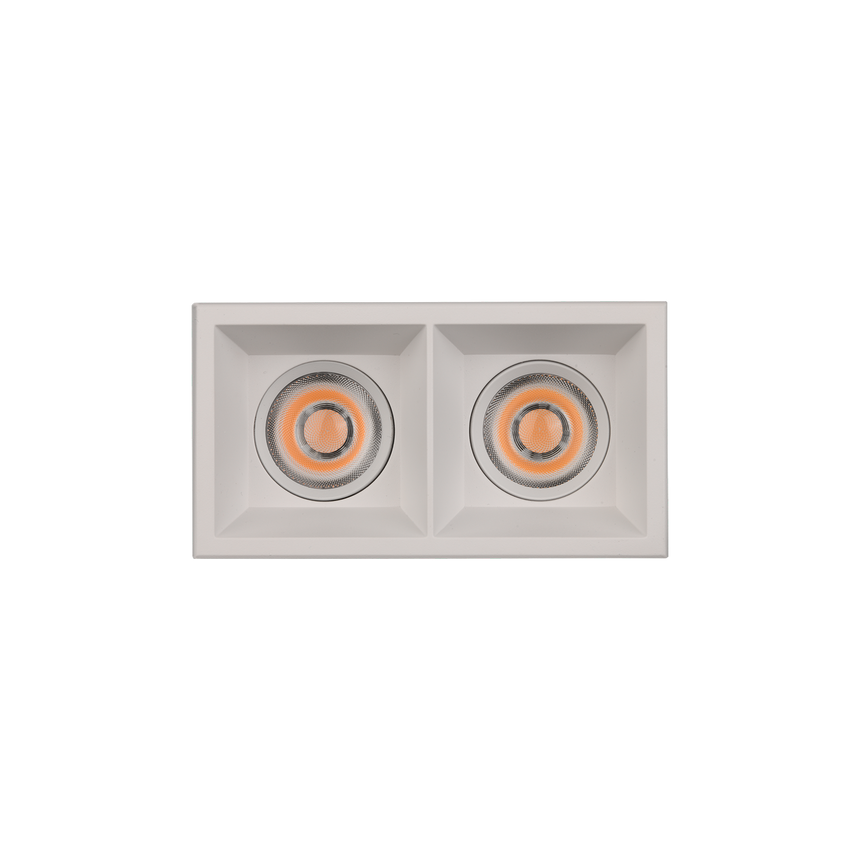 ACB Move Empotrable baño 39848 Cuadrado blanco texturado LED COB 2x12W 2700K E3984192B