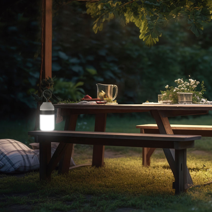 ACB Move It Lámpara mesa LED portátil regulable táctil y altavoz Bluetooth gris 4000K S81731GR