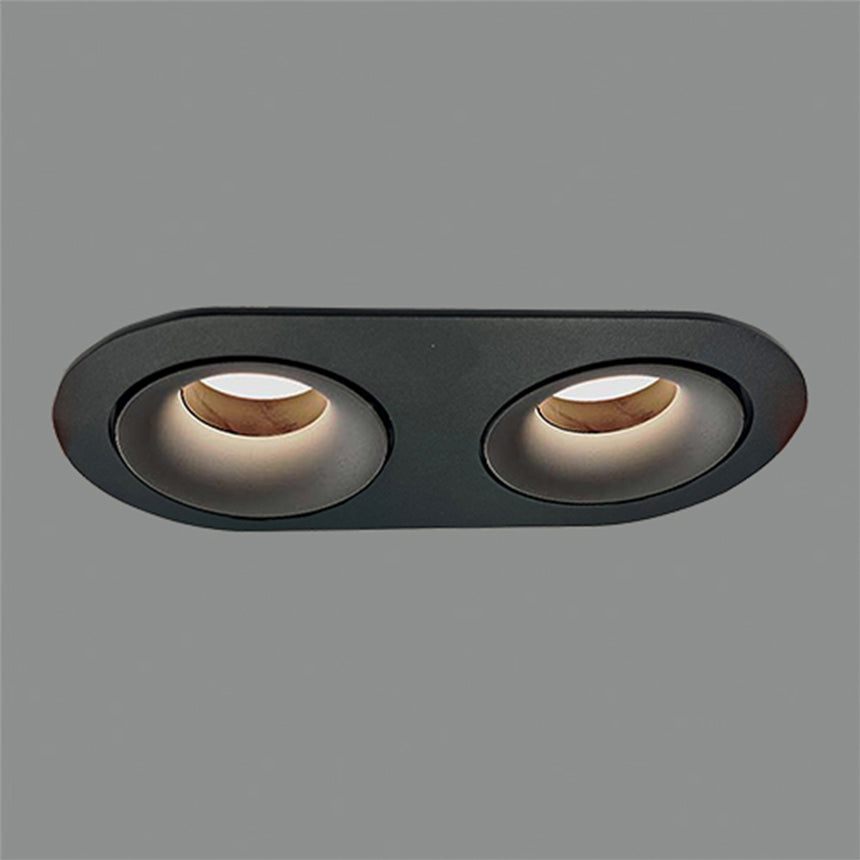 ACB Musca Empotrable Negro GU10 2x8W E3947180N