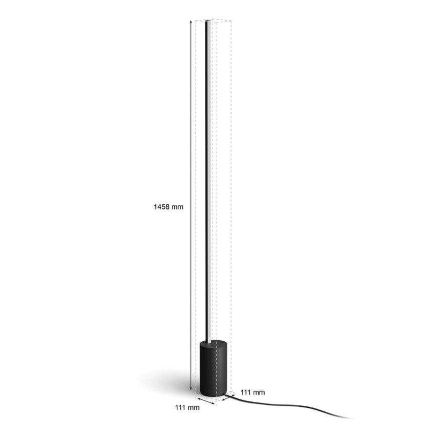 Philips Hue White and Color Ambiance Lámpara de pie signe negro RGBW 29W 871951447621900 2550lm - imagen 9