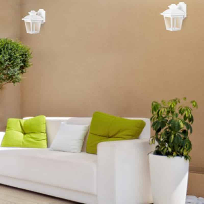 Fabrilamp Maca Aplique Exterior 1xe27 Negro Ip44 Policarbonato 24,5x17x22,3 Cm 126361009