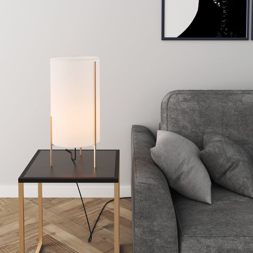 ACB Naos Sobremesa LED E27 15W oro tecnico con interruptor S8191180O