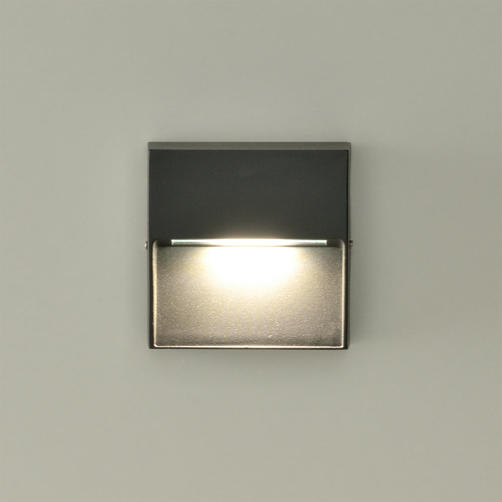 ACB Nashira 16/2062 Textured Anthracite Wall Light, LED 1x4W 3000K 175lm, IP65 A2062000GR
