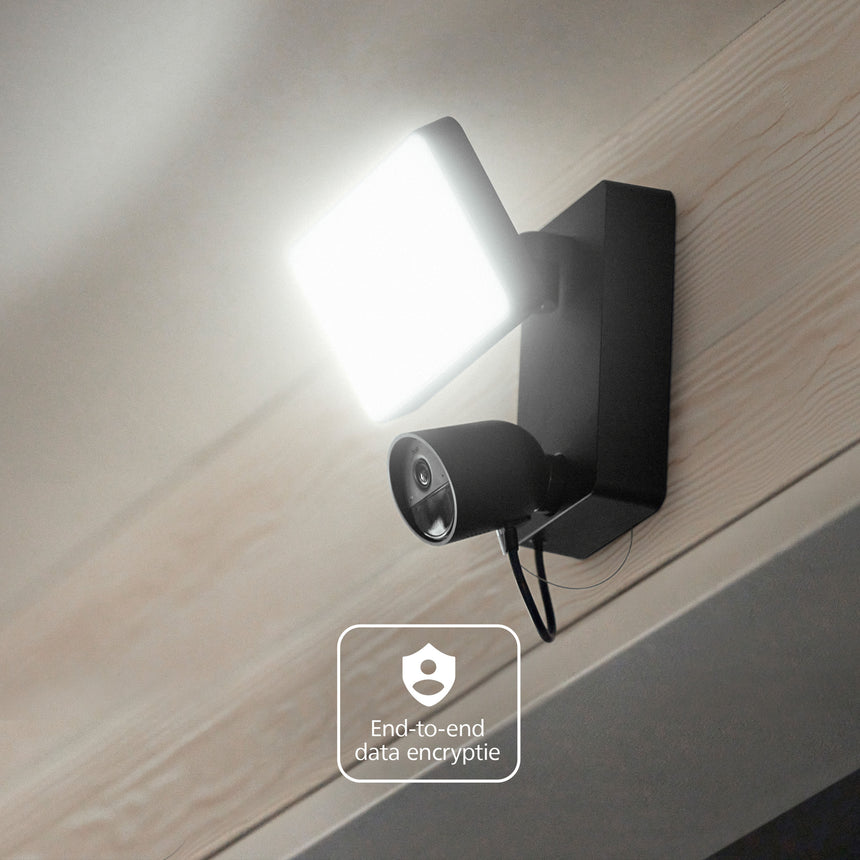 Philips Hue Security Cámara inteligente con proyector Secure negro 9W IP65 8720169