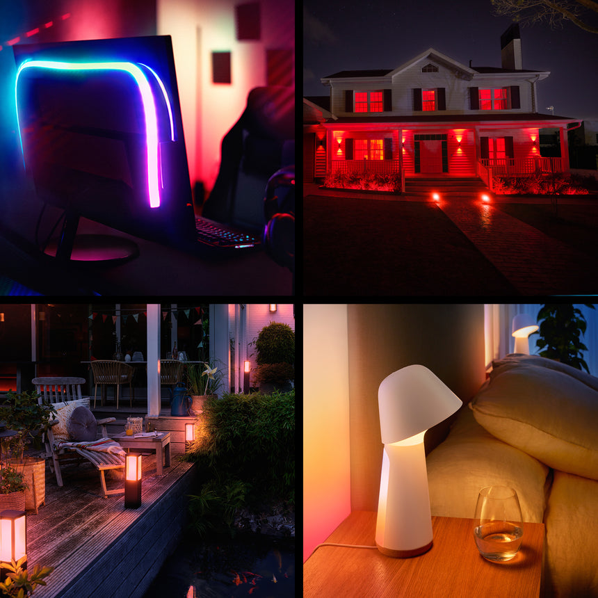 Philips Hue White and Color Ambiance Bombilla Essential RGBW 8W 806lm (3 uds) 87211