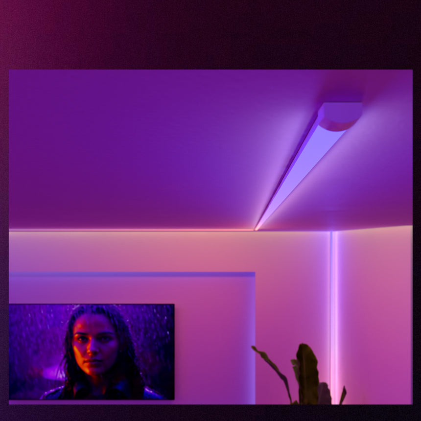Philips Hue White and Color Ambiance Tira LED omniglow ledstrip blanco RGBW 60W 87211