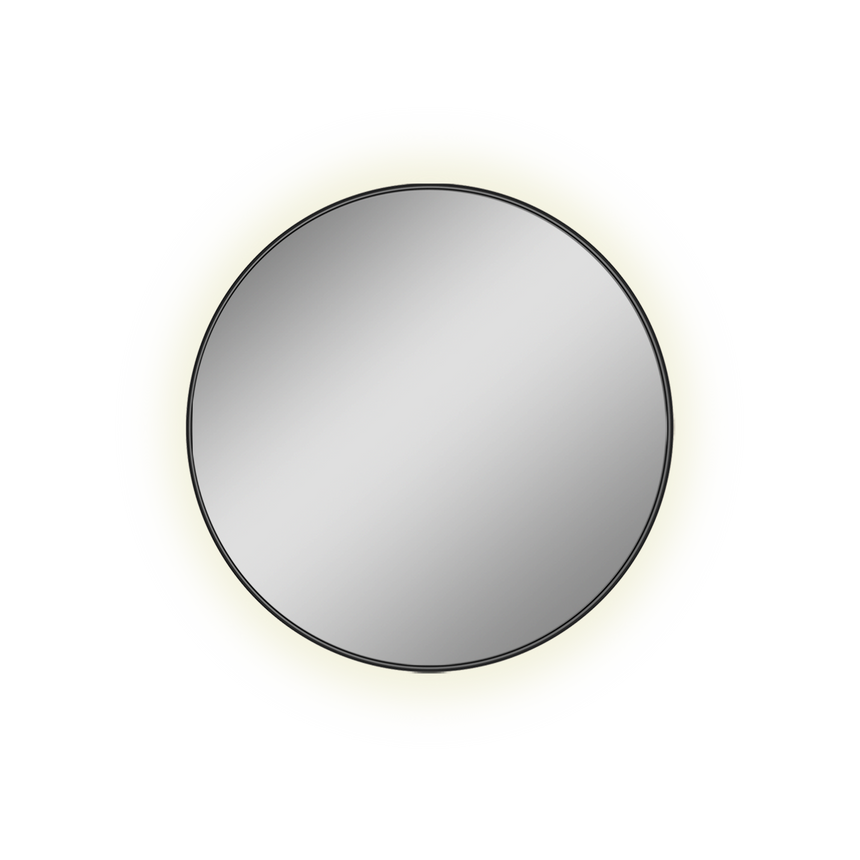 ACB Olbia Espejo baño Ø1010 negro LED A3958200N