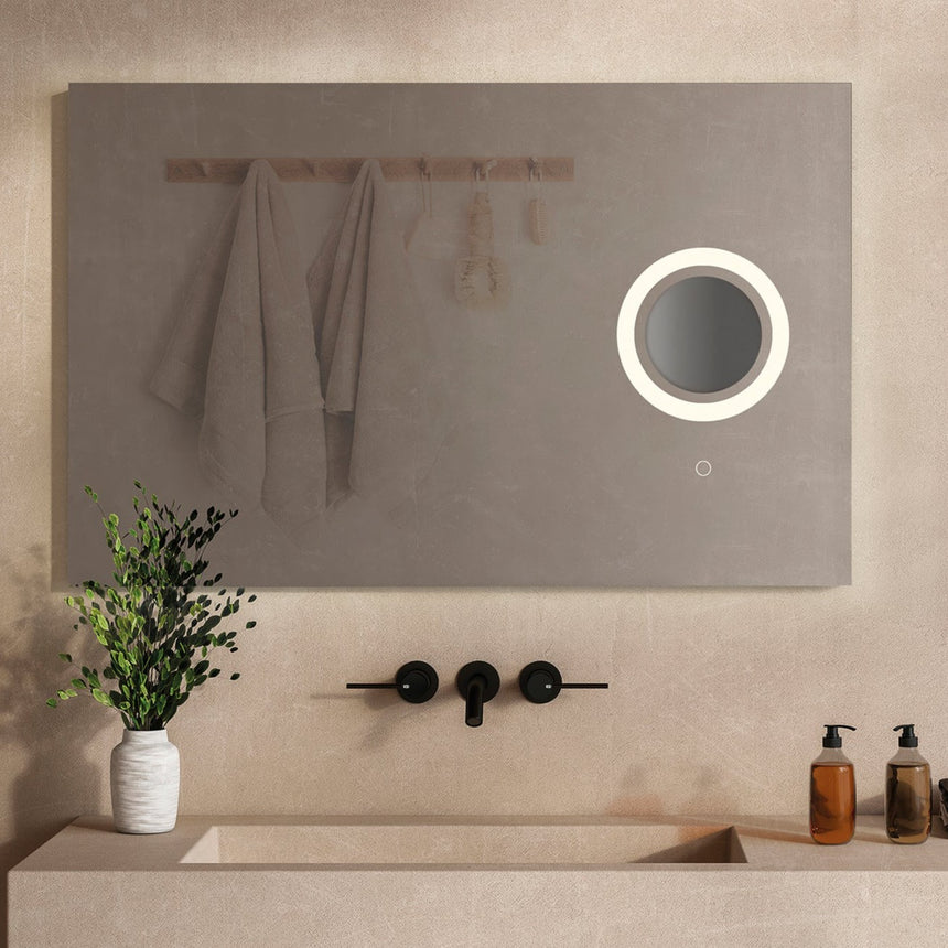 ACB Olter Espejo baño 80cm LED Aumento iluminado 5x A943810LB