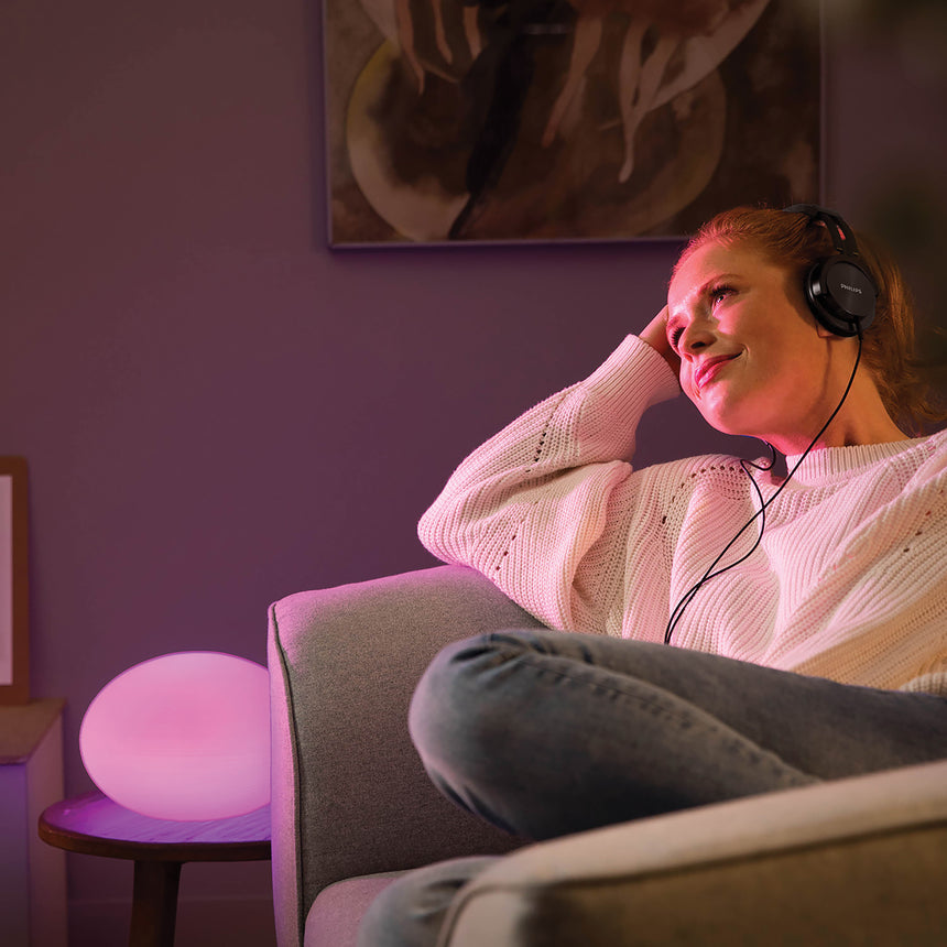 Philips Hue White and Color Ambiance Lámpara de mesa flourish blanco RGBW 10W 800lm 34348100 - imagen 4