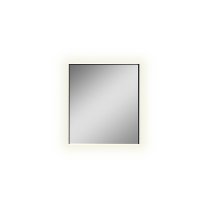 ACB Oristano Espejo baño 71x81cm negro LED A3957000N