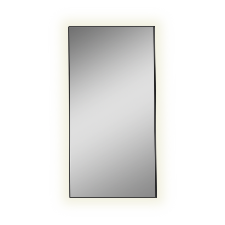 ACB Oristano Espejo baño 161x81cm negro LED A3957200N