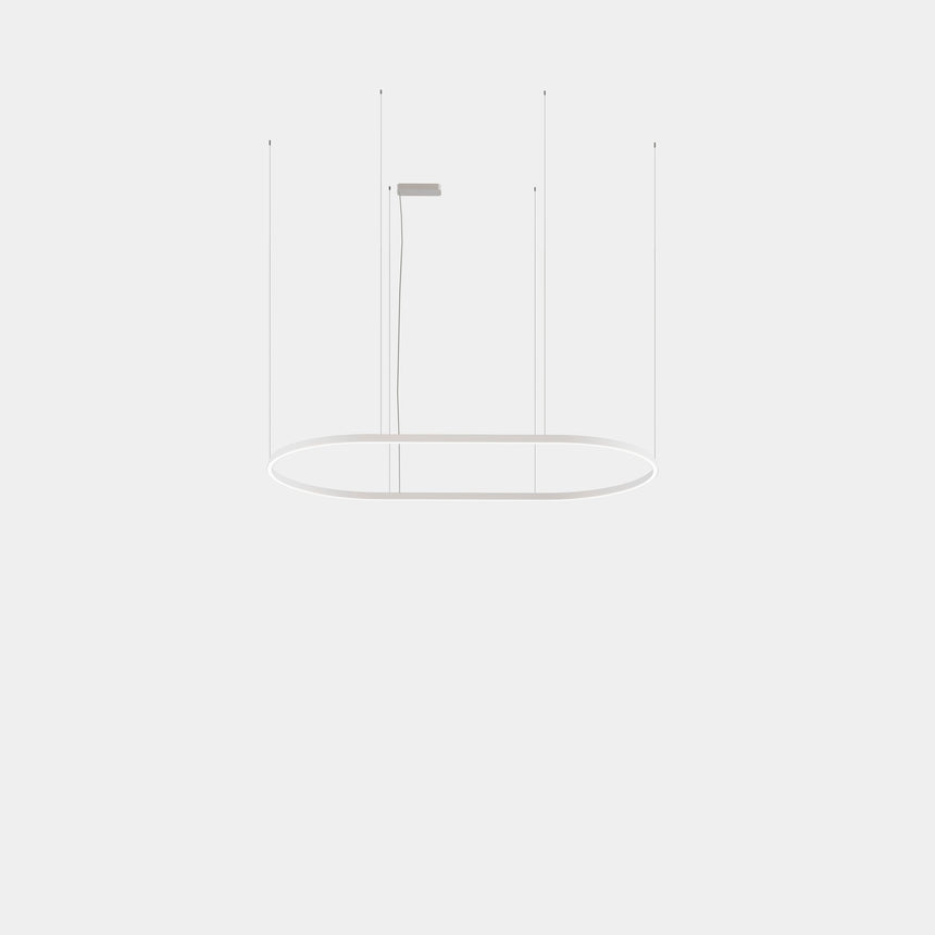 Lámpara de techo colgante LedsC4 Geometric Oval Mini 500m LED softdiffuser 61W OS6Z-00V9AZOS14