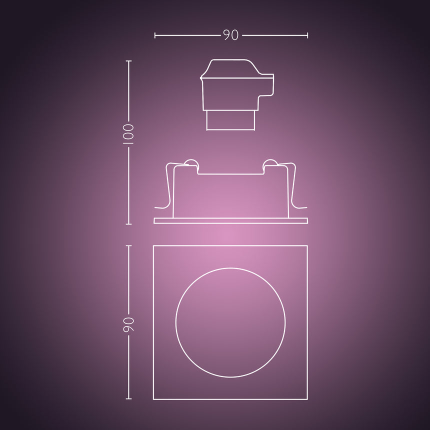 Philips Hue White and Color Ambiance Empotrable centura blanco RGBW 6W 871951433892000 350lm - imagen 7