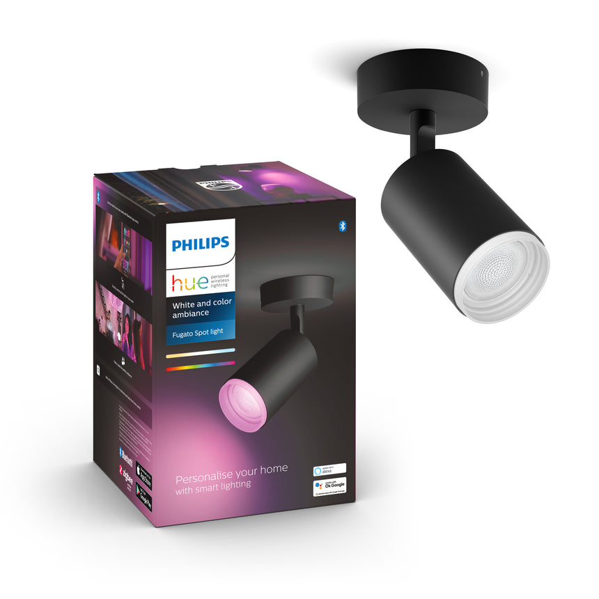 Philips Hue White and Color Ambiance Foco Fugato negro RGBW 6W 5063130P7 350lm