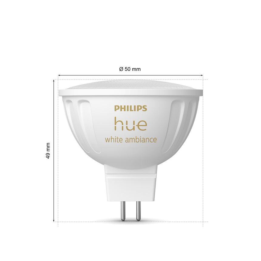 Philips Hue White and Color Ambiance Bombilla dicroica 2 luces RGBW MR16 6,3W 871951449164900 - imagen 7