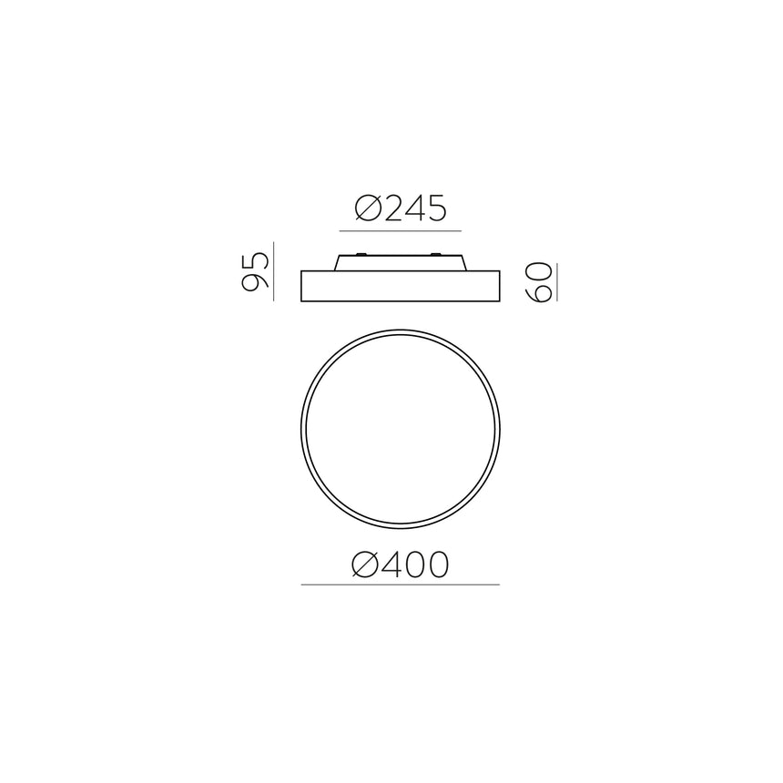 ACB Plafón LED Roma blanco Slide Switch 2700K-3000K Casambi P3974070BCA