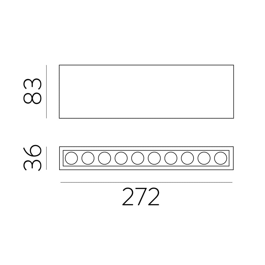 ACB Invisible Plafón LED 24W 3000K blanco texturado P3980100B