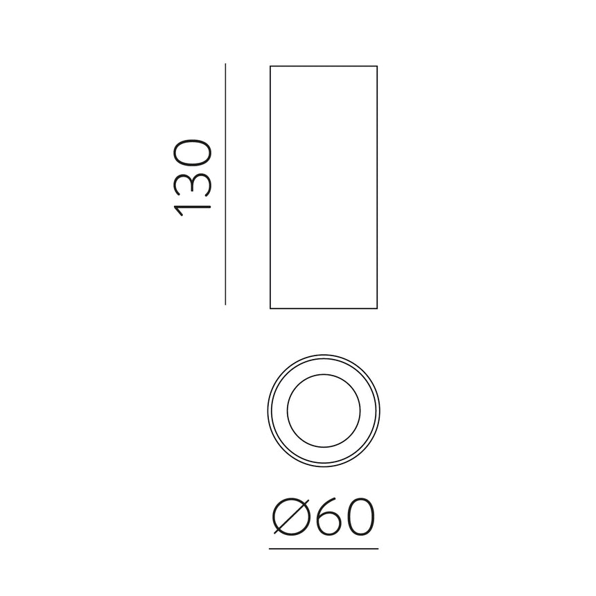 ACB Pipe Plafón LED COB 12W 3000 blanco texturado P3986000B
