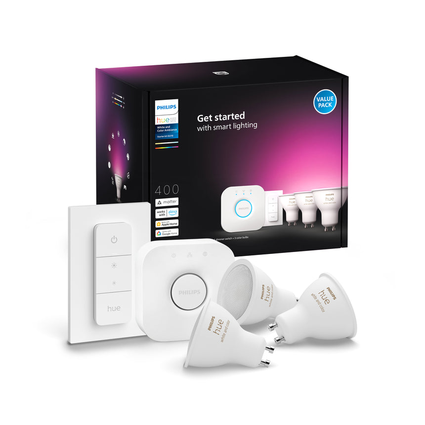 Philips Hue White and Color Ambiance Kit de inicio blanco RGBW 4,2W 872016925450300 (5 uds)