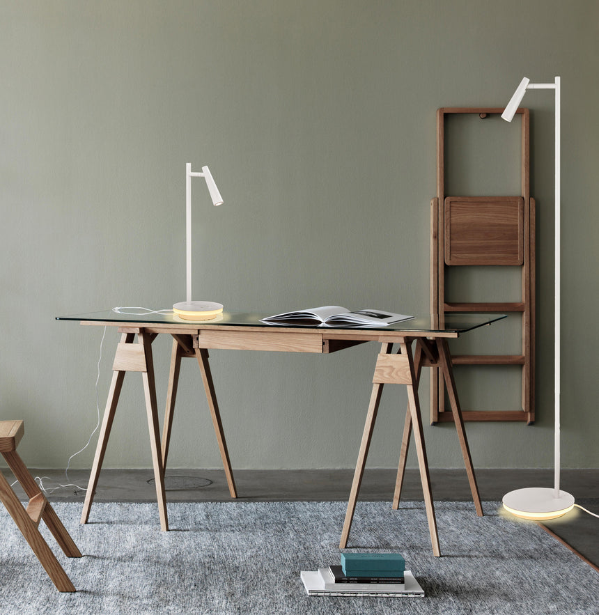 ACB Panau Floor Lamp White LED + LED Two switches, adjustable H36600B