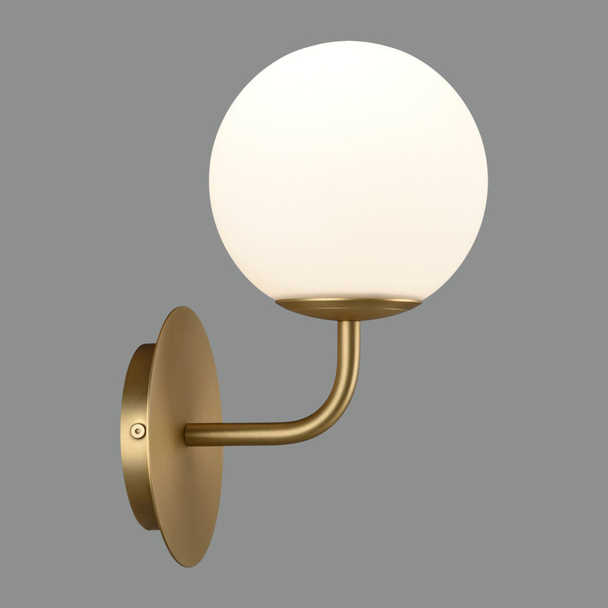 ACB Parma Aplique baño oro viejo mate opal LED E27 15W A3946180O