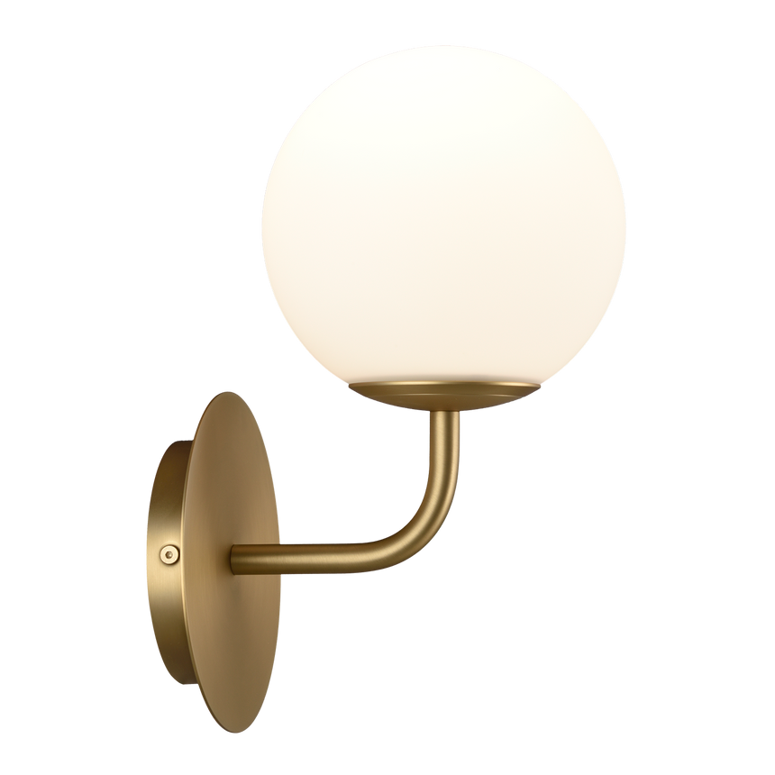 ACB Parma Aplique baño oro viejo mate opal LED E27 15W A3946180O