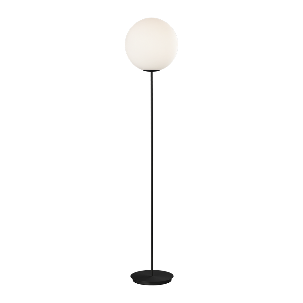 ACB Parma Floor Lamp Matt Black/Opal LED E27 I H3946180N