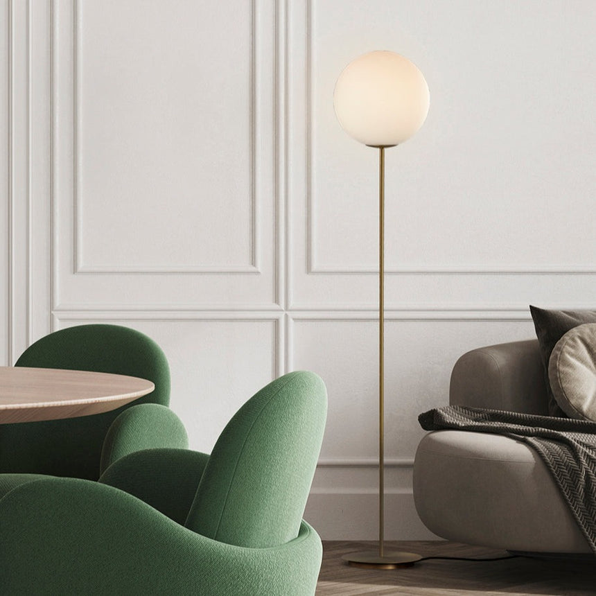 ACB Parma Floor Lamp Matt Old Gold/Opal LED E27 I H3946180O