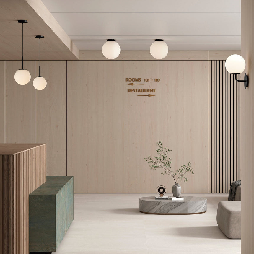 ACB Parma Aplique baño Negro Opal E27 15W IP44 A3946180N