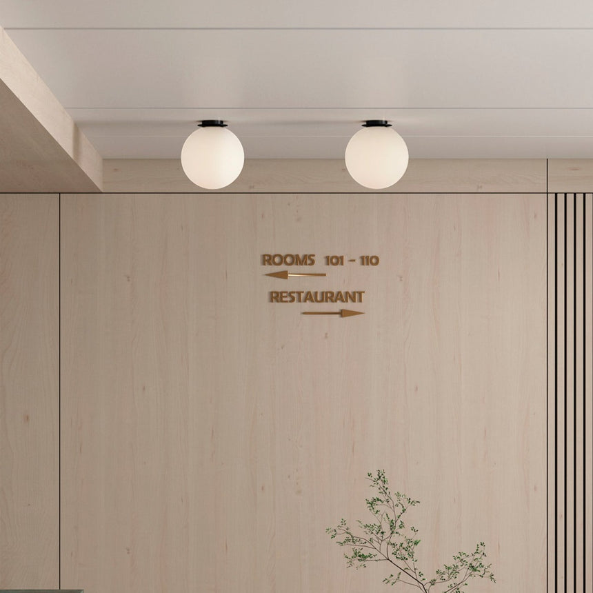 ACB Parma Plafón baño Negro Opal E27 15W IP44 P3946180N