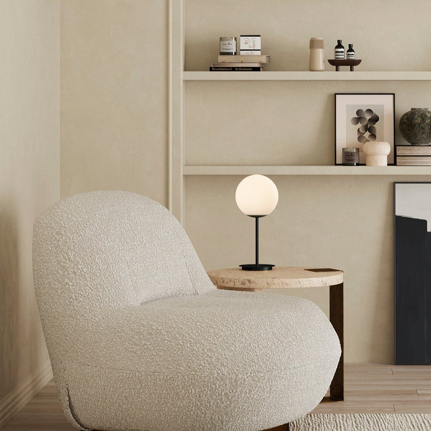 ACB Parma Sobremesa Negro Mate/Opal E27 15W S3946080N