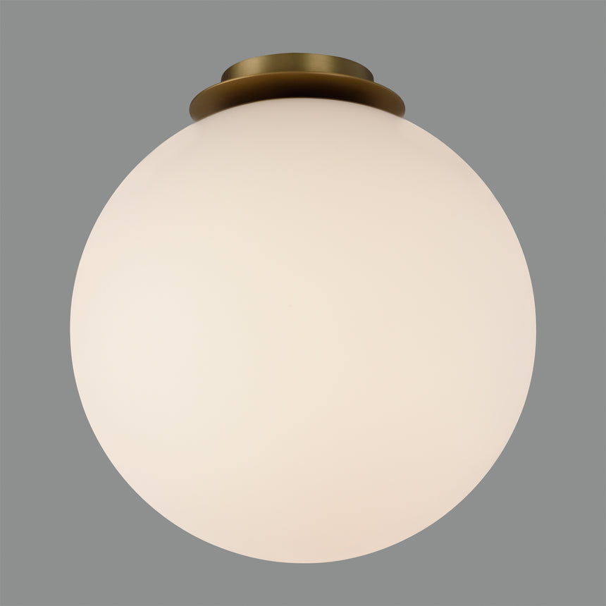 ACB Parma Ceiling Light 3946/30 IP Matt Old Gold/Opal, LED E27 15W, I IP44 P3946180O