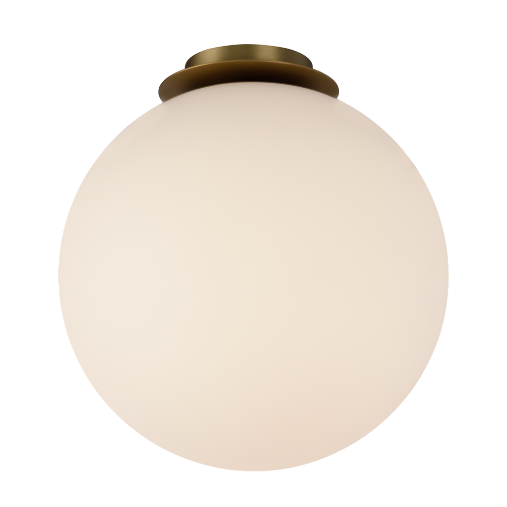 ACB Parma Ceiling Light 3946/30 IP Matt Old Gold/Opal, LED E27 15W, I IP44 P3946180O