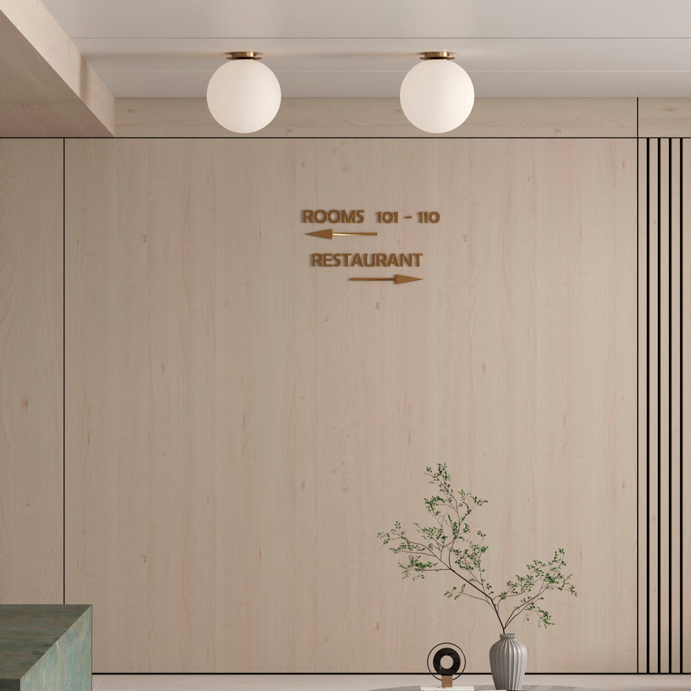 ACB Parma Ceiling Light 3946/30 IP Matt Old Gold/Opal, LED E27 15W, I IP44 P3946180O