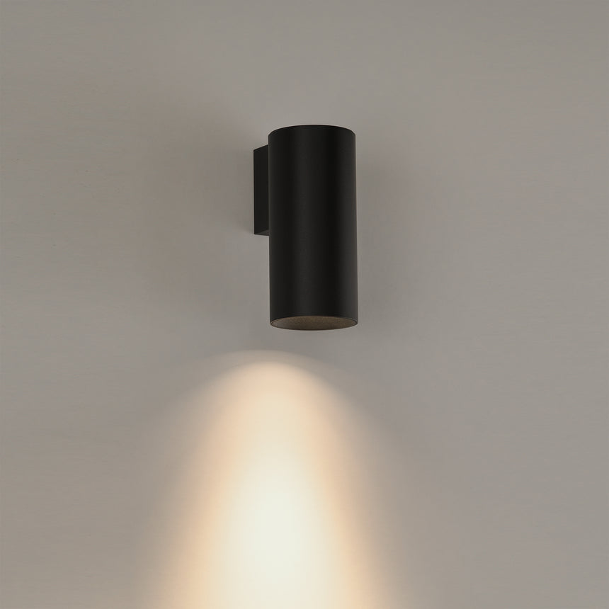 ACB Pipe Wall Lamp 16/3986 Textured Black, LED COB 12W 3000K 1240lm, CRI90, integrated LED A3986000N