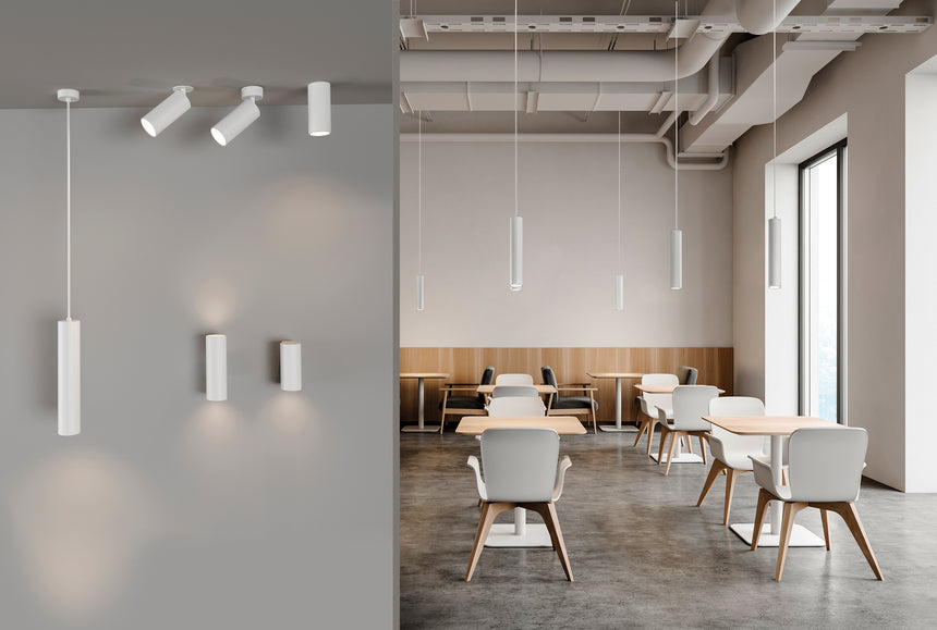 ACB Pipe Aplique LED blanco texturado 2x6W 3000K A3986100B