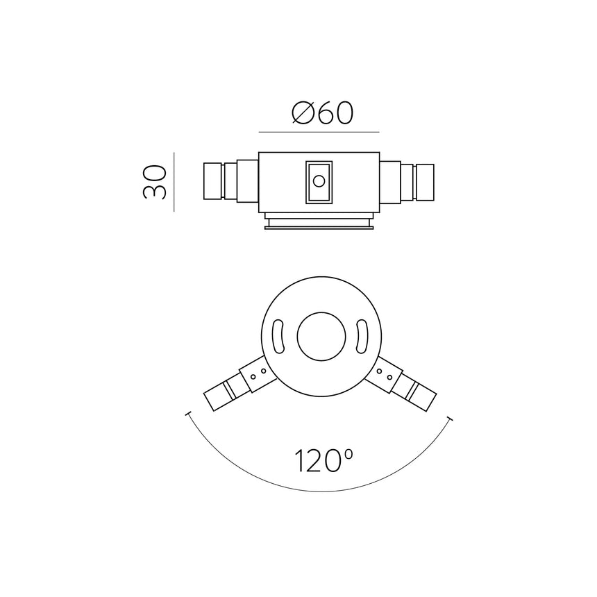 ACB Pipe Union L 120 Negro Texturado K1002147N