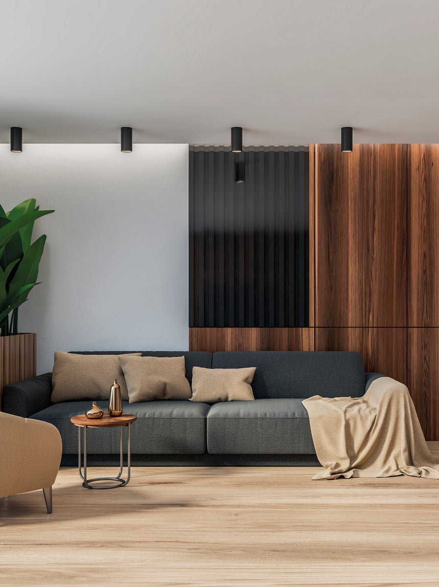 ACB Pipe Plafón Negro Texturado LED COB 12W 3000K 1240lm P3986000N