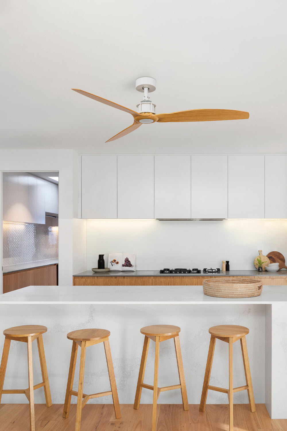Faro JUST FAN M White/light wood fan DC 32110