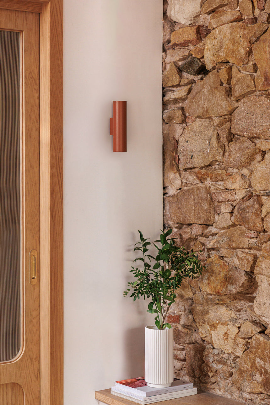 Faro STAN 2L Lámpara aplique terracota 43766