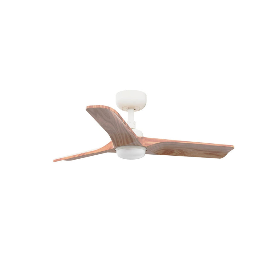Ventilador de techo con luz Faro Heywood motor DC palas de madera LED pino 2700-6000K CCT Ø90cm 3 33805-1TW