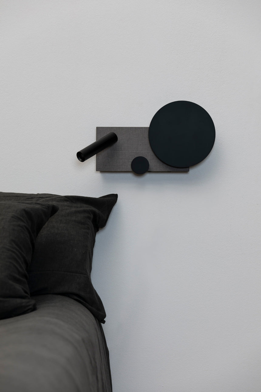Faro KLEE Gray right wall lamp with reader 20065