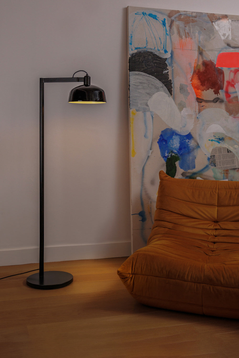 Faro TATAWIN Black living room floor lamp 20336-120