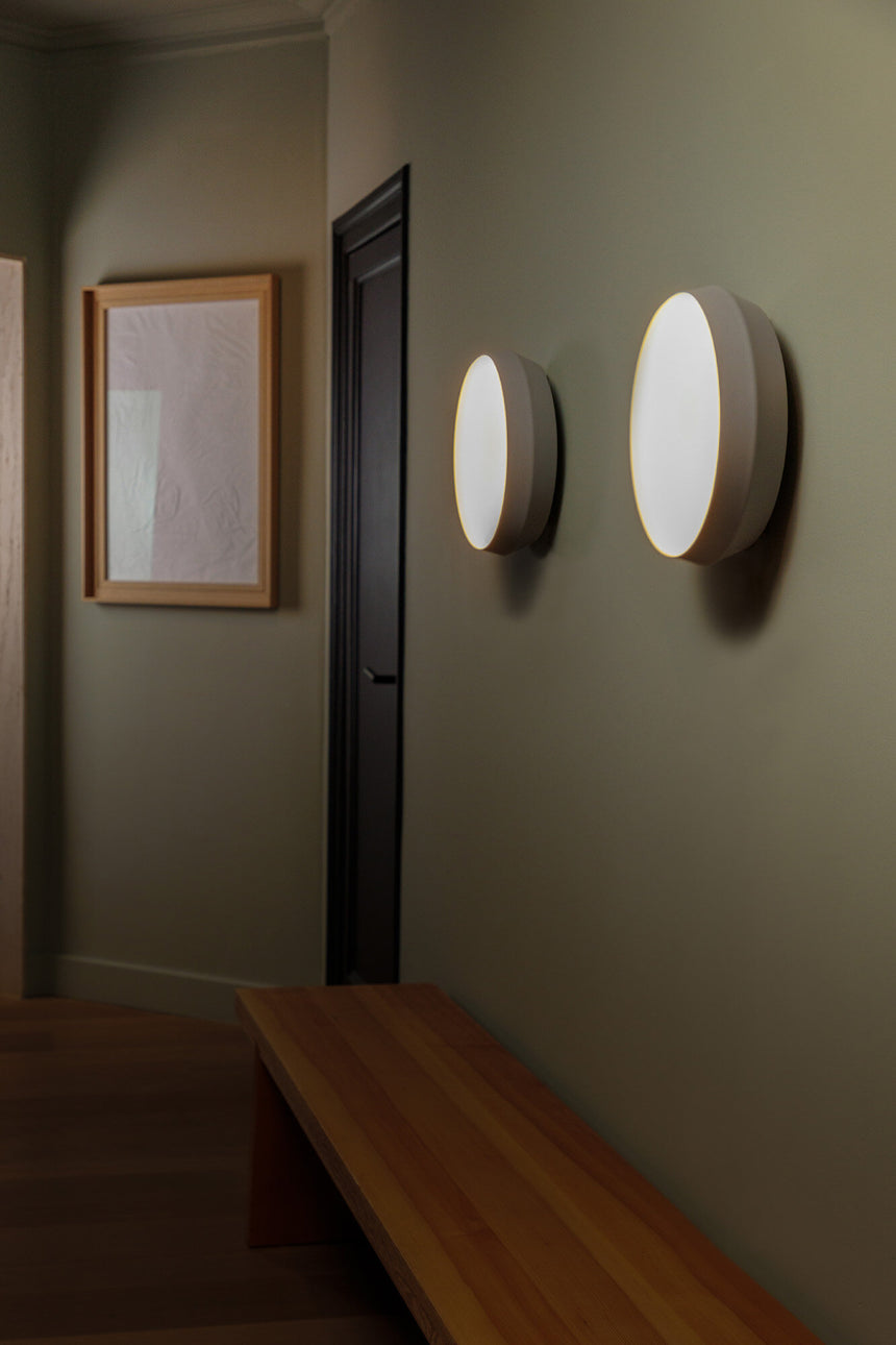 Faro SHOKU 350 Gray/white wall/ceiling lamp 64280