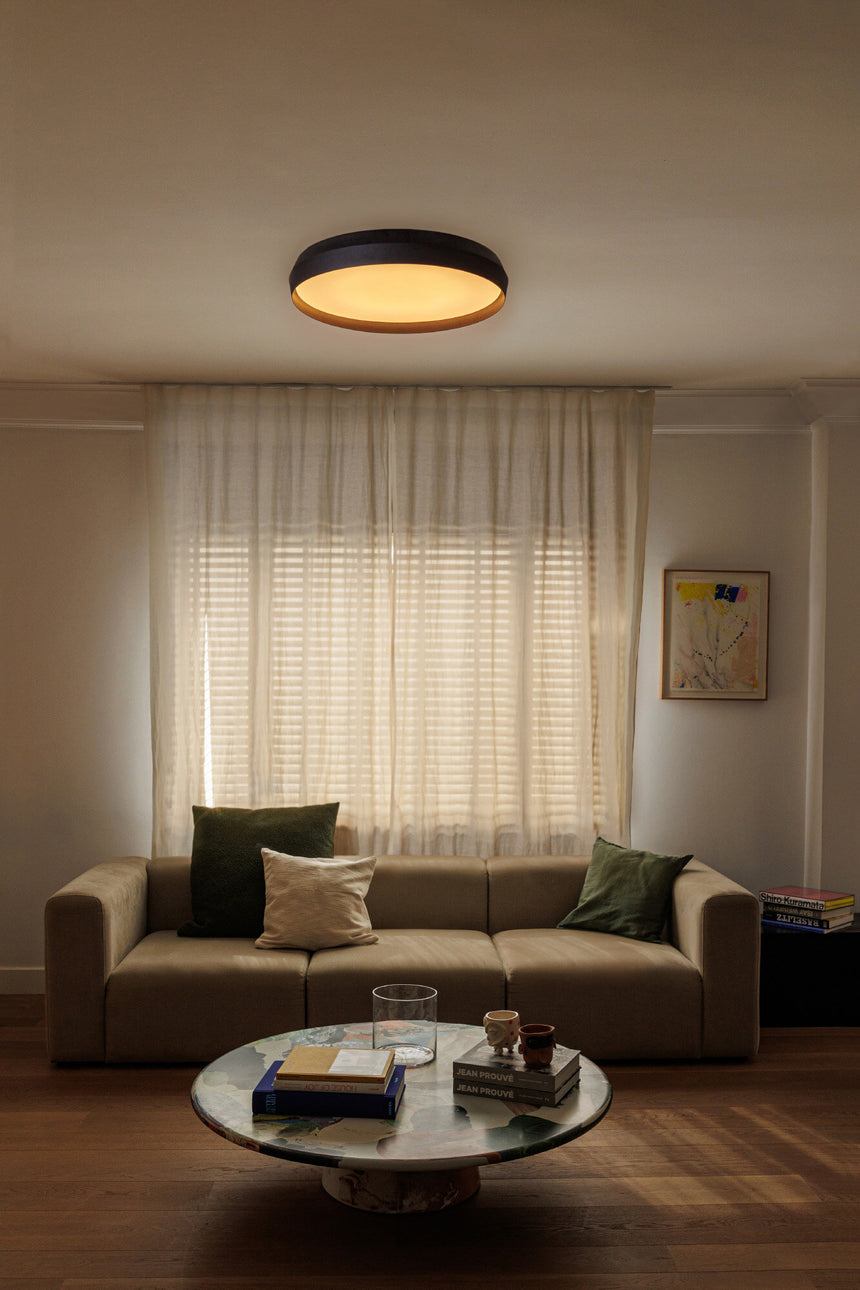 Faro SHOKU 600 Lámpara aplique/plafón negra/negra 64282