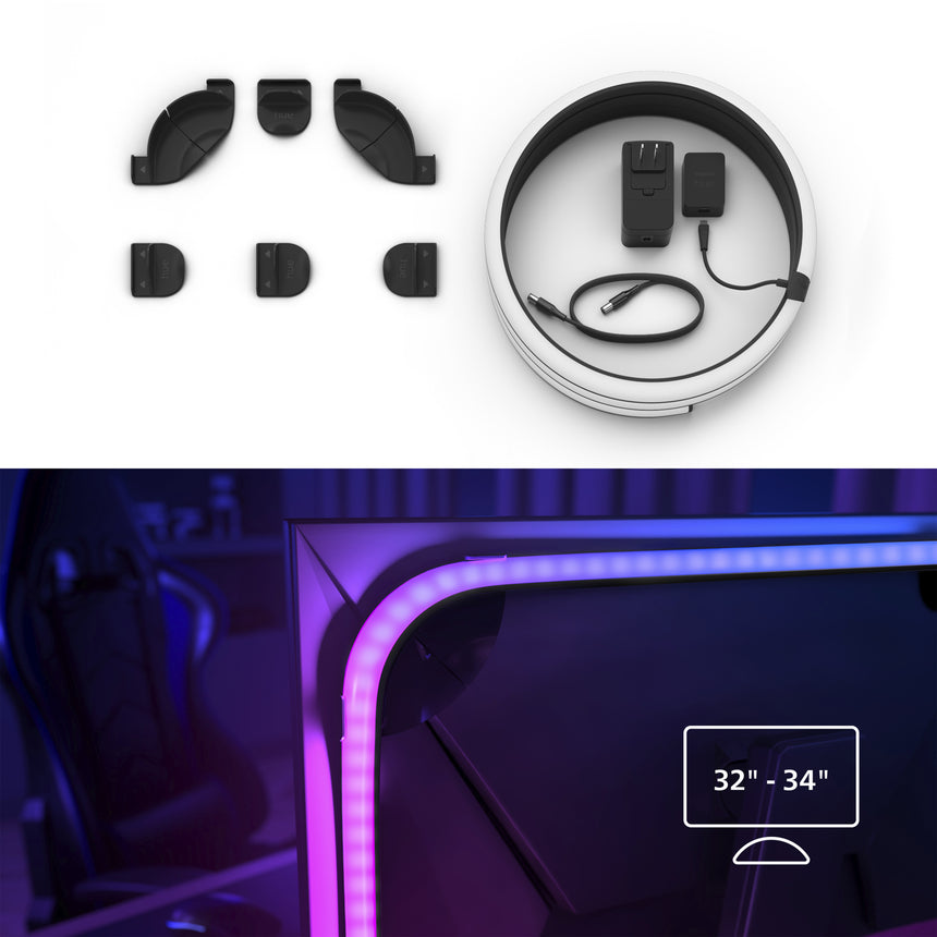 Philips Hue White and Color Ambiance Tira LED Play Gradient transparente RGBW 8719514