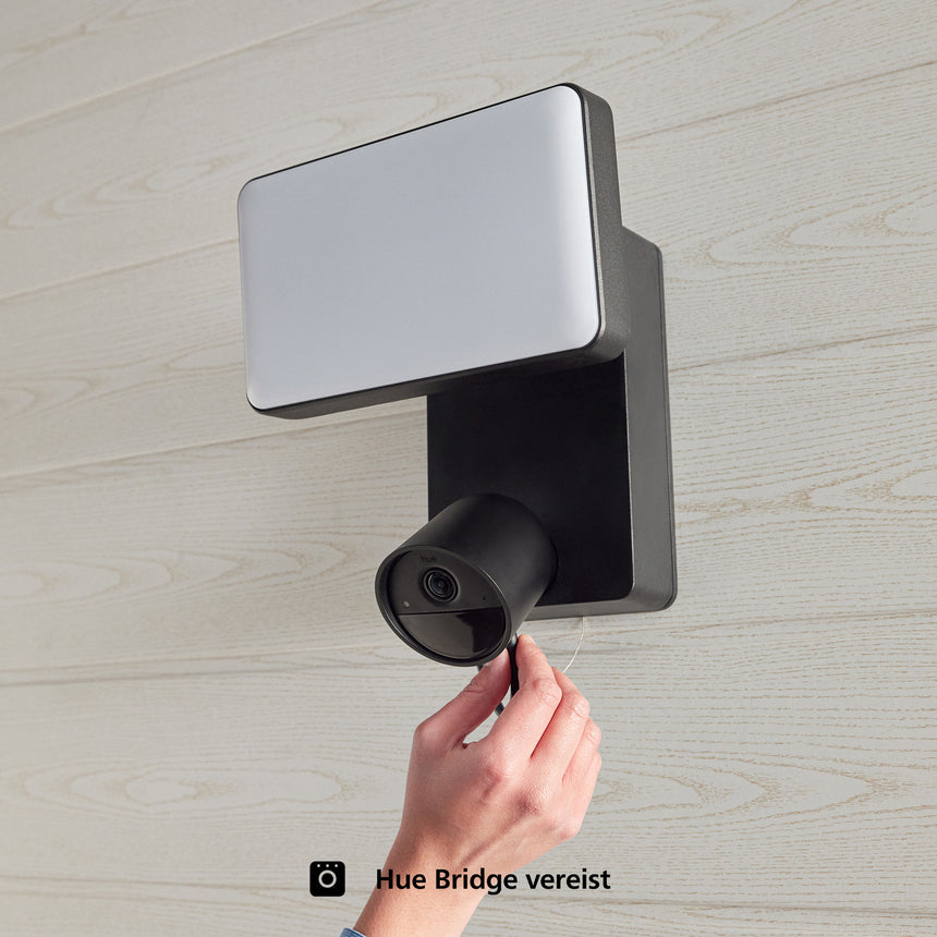 Philips Hue Security Cámara inteligente con proyector Secure negro 9W IP65 8720169